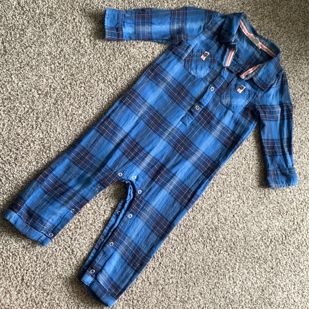 EGG by Susan Lazar flannel jumpsuit 🔷